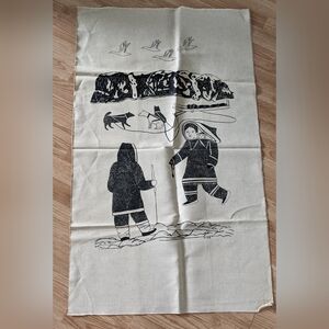 Lydia Jaypoody Inuit Artist Pair Of Wall Hangings